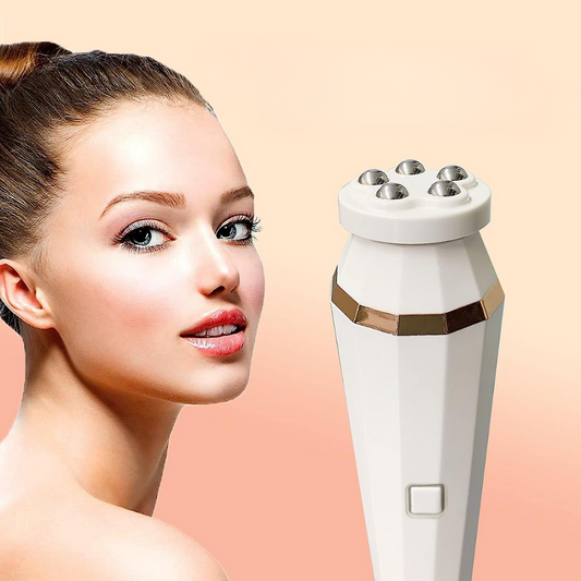 Dispositif PureFace Pro de Les Visionnaires pour la beauté et la santé, en blanc avec connexion USB visible.