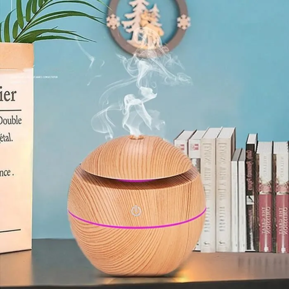 Diffuseur d'arômes ZenAroma de Les Visionnaires pour la beauté et la santé, avec design élégant et diffuseur d'huiles essentielles.