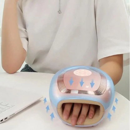 Appareil de beauté MainZen Les Visionnaires en rose, dispositif USB pour la santé et la beauté.